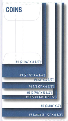 Coin Envelope Size Chart
