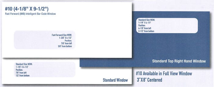 double window envelopes address template